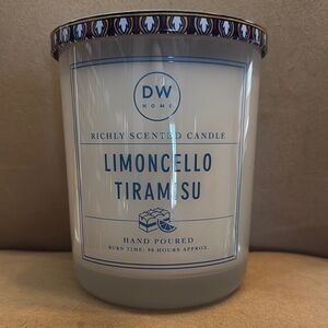 DW Home Limoncello Tiramisu Scented Candle - Blue & White - large 27.3 oz